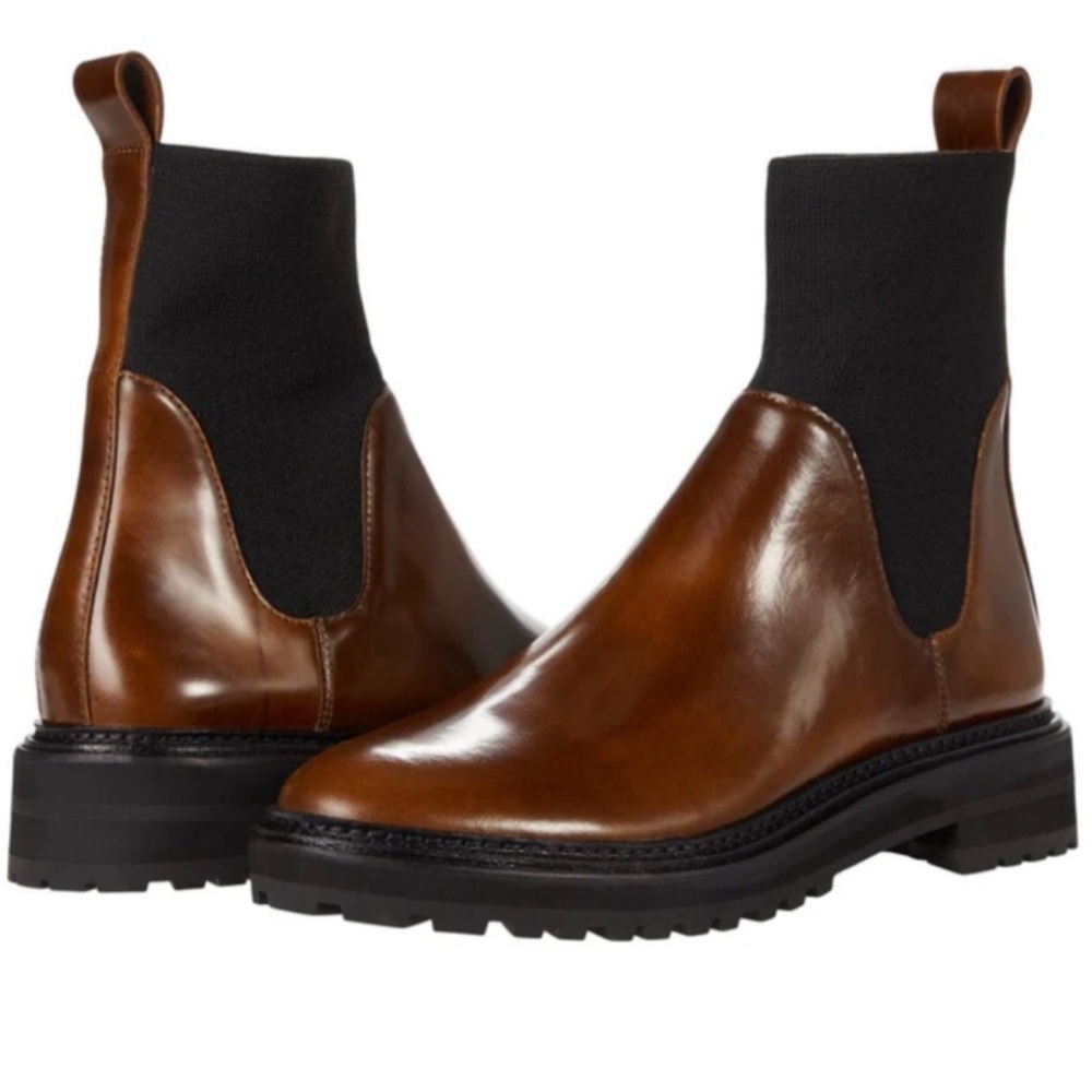 Loeffler Randall Brown Leather Chelsea Boots